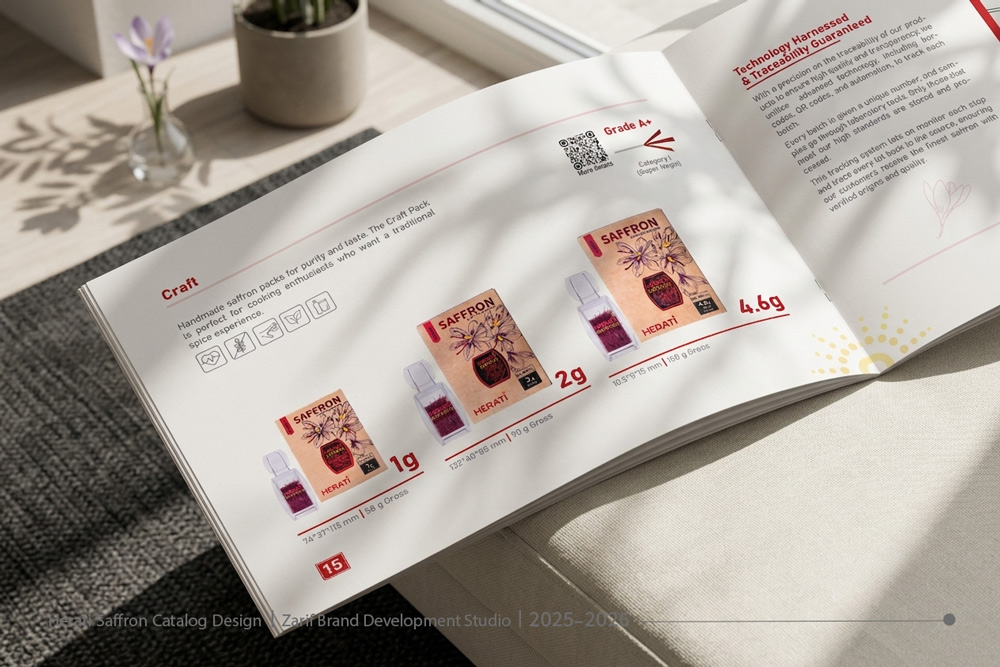 Saffron Catalogue Design